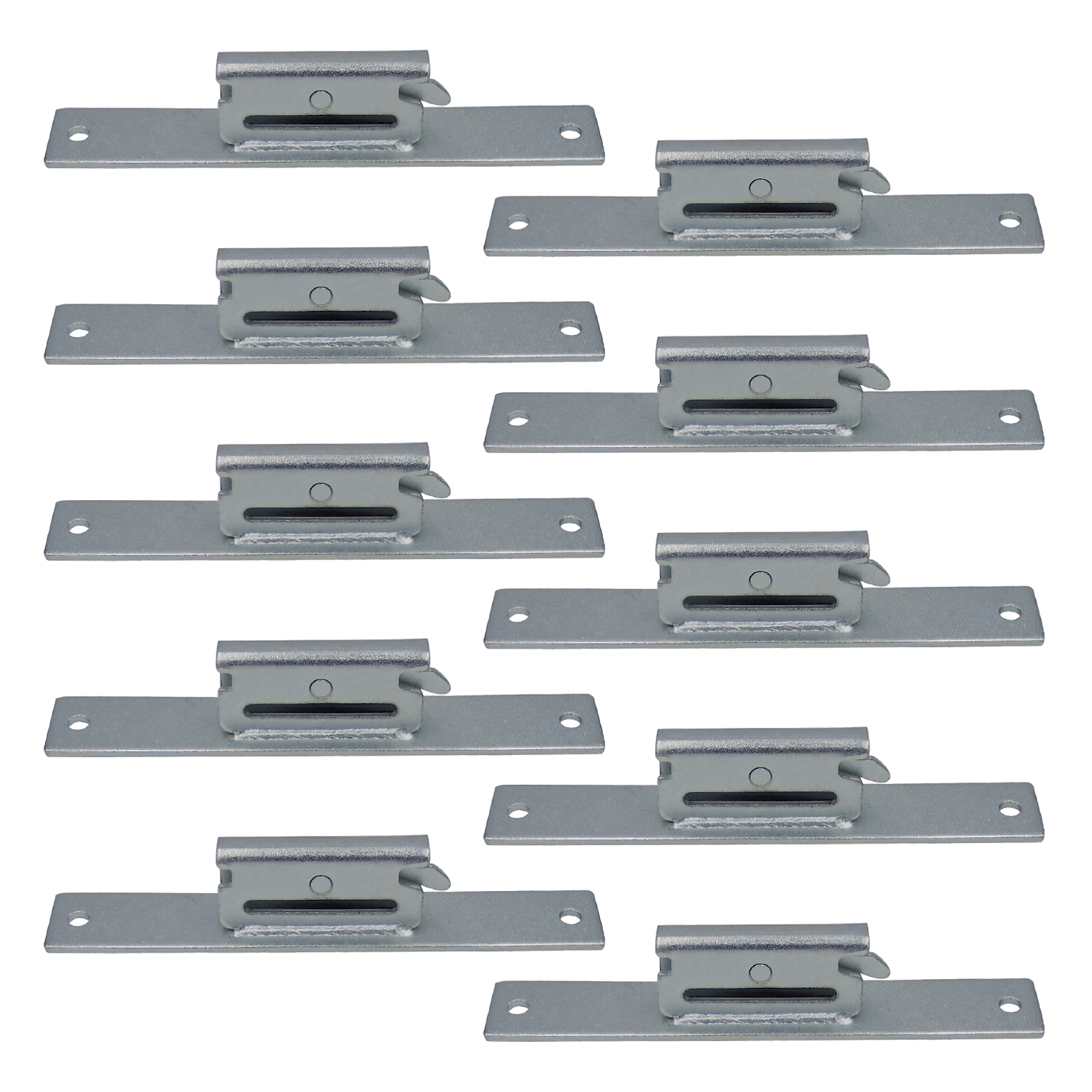 Snap-Loc E-Track Connector Bar - 10 Pcs, 133-Lb. Working Load, Heavy-Duty Steel, Model# SLAECB10